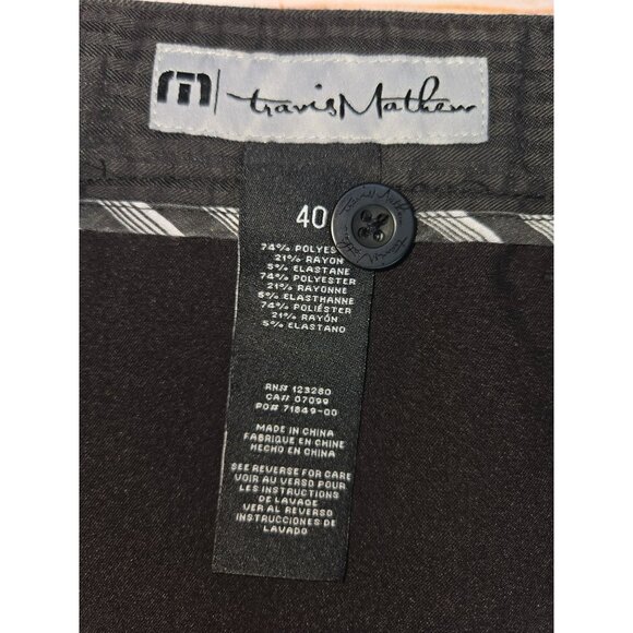 Travis Mathew Black Mens Stretch Performance Shorts 40 - Picture 3 of 6